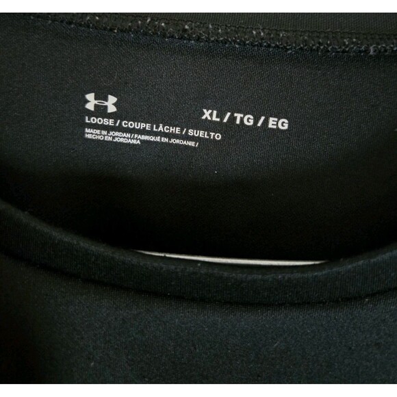 Under Armour Men's XL Loose Black Long Sleeved Top Shirt Performance Activewear - Picture 7 of 14
